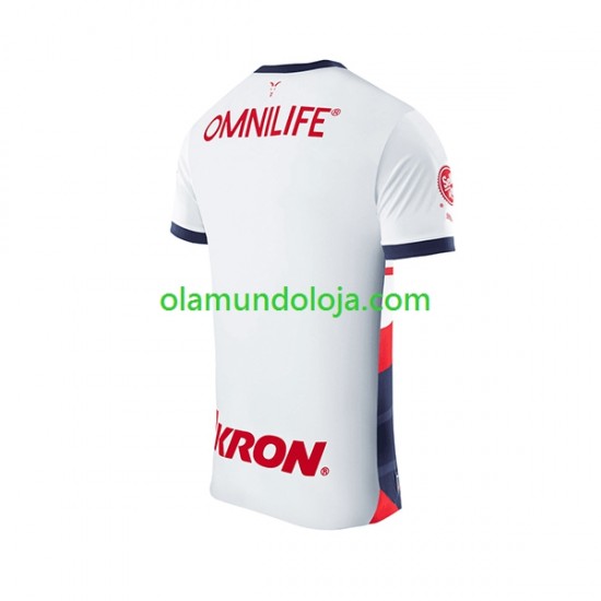 Camisola CD Guadalajara Homem Equipamento Segundo 2023-2024 Manga Curta